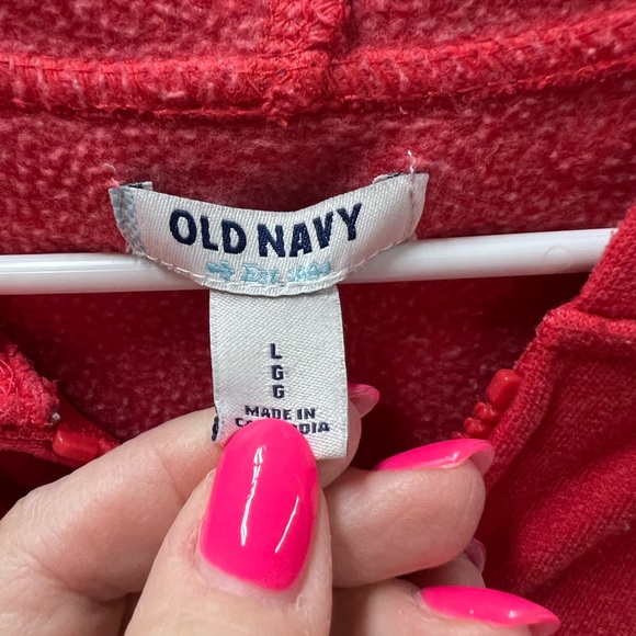 Womens Old navy zip up sweatshirt size L - Picture 2 of 2